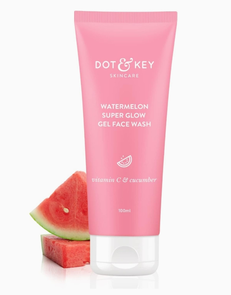 Dot& key Watermelon cooling Gel | Face Wash for Glowing Skin | Oil Free Face Wash | Removes Excess Oil & Dirt | For Combination & Oily Skin | For Women & Men | 100ml