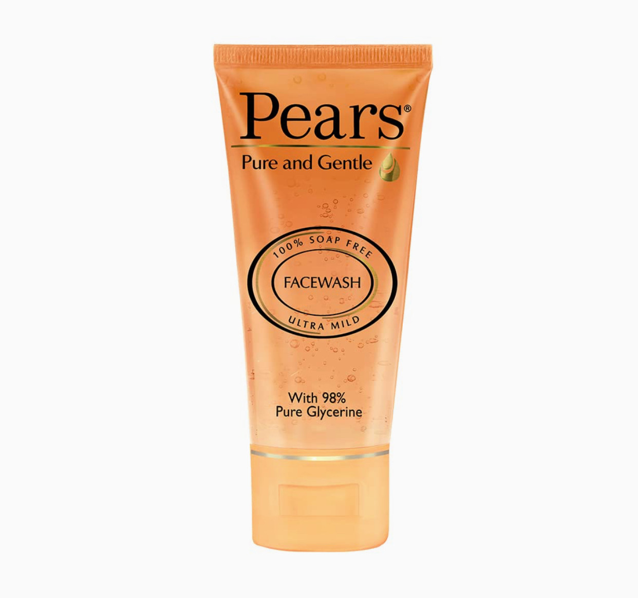 Pears Pure & Gentle Daily Cleansing Facewash, Mild Cleanser with Glycerin, Balances Ph, 100% Soap Free, 60 g