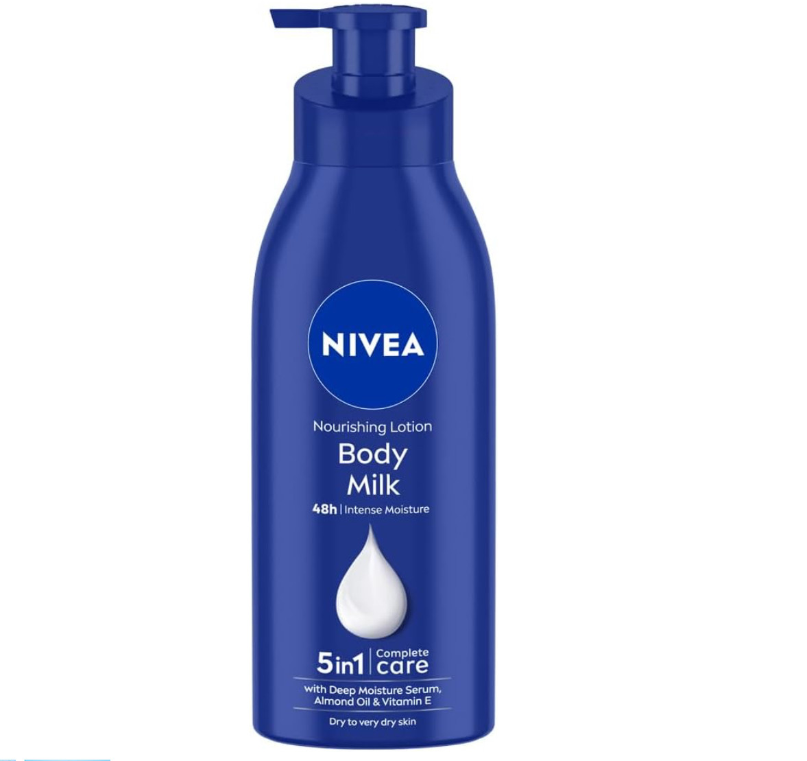 Nivea Body Milk Body Lotion (400ml)| Dry to very dry skin | With Deep Moisture Serum, Almond Oil & Vitamin E