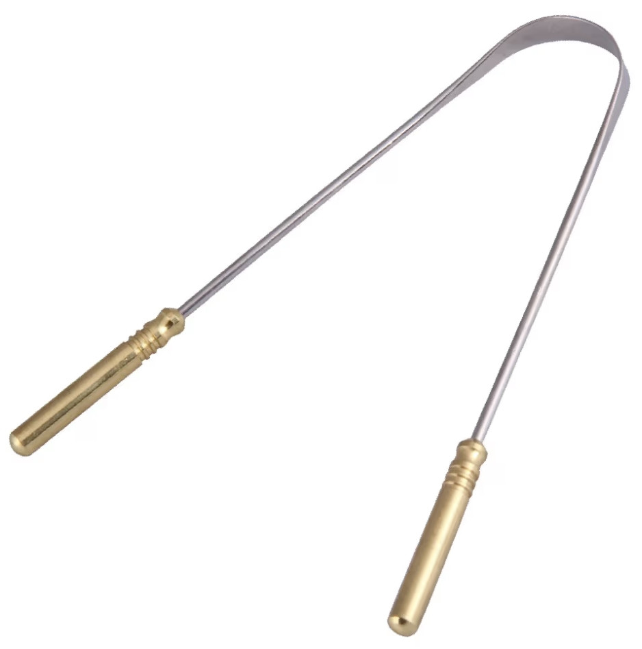 GUBB G+ Tongue Cleaner Brass Handle High Grade Stainless steel
