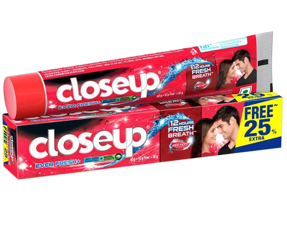 Closeup Ever Fresh+ Red Hot Gel Toothpaste, 42gm