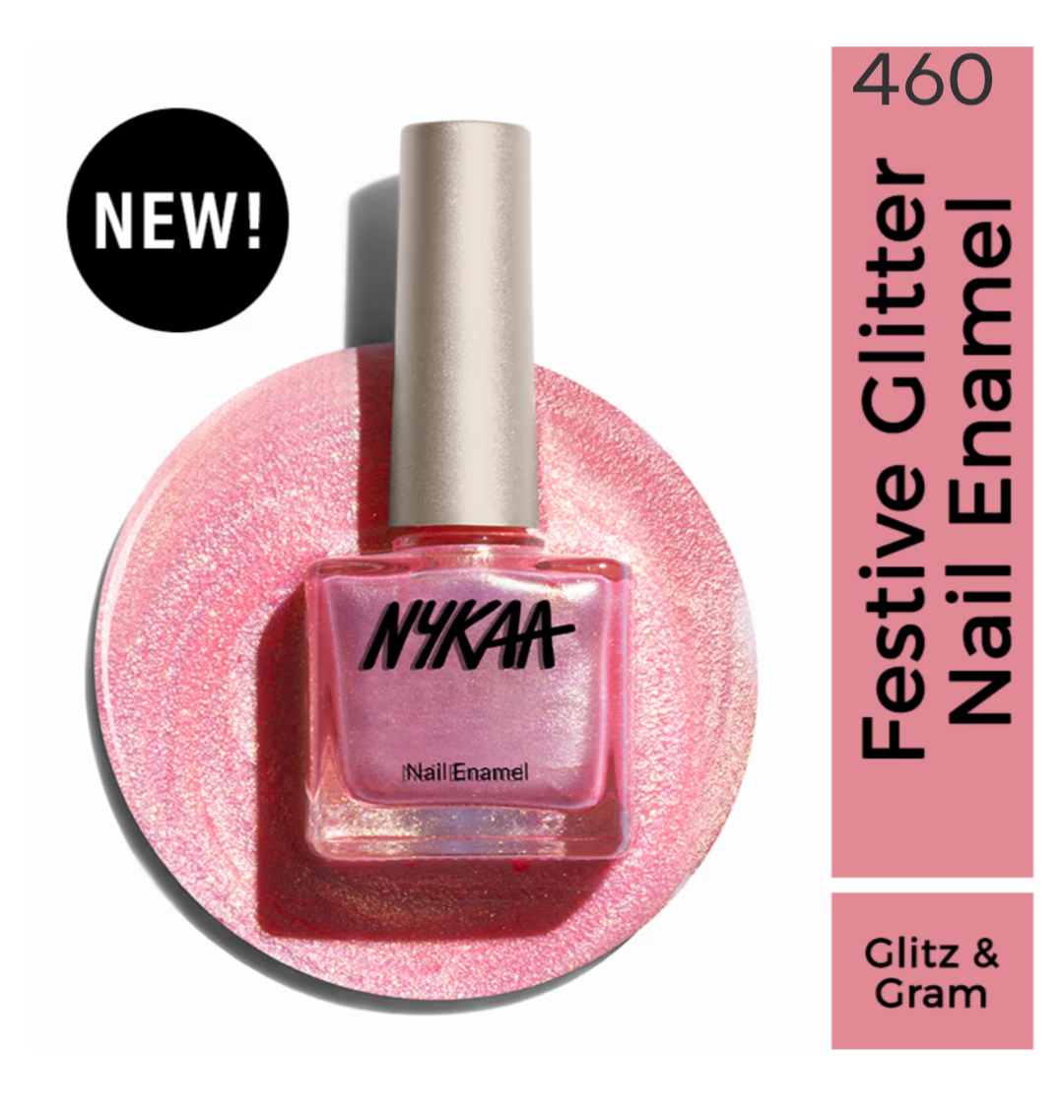 Nykaa Glitter Nail Enamel Nail Paint-(9ml)