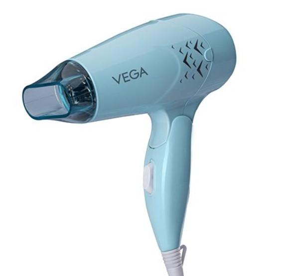 VEGA Glow Glam 1000W Hair Dryer- VHDH-26-Blue