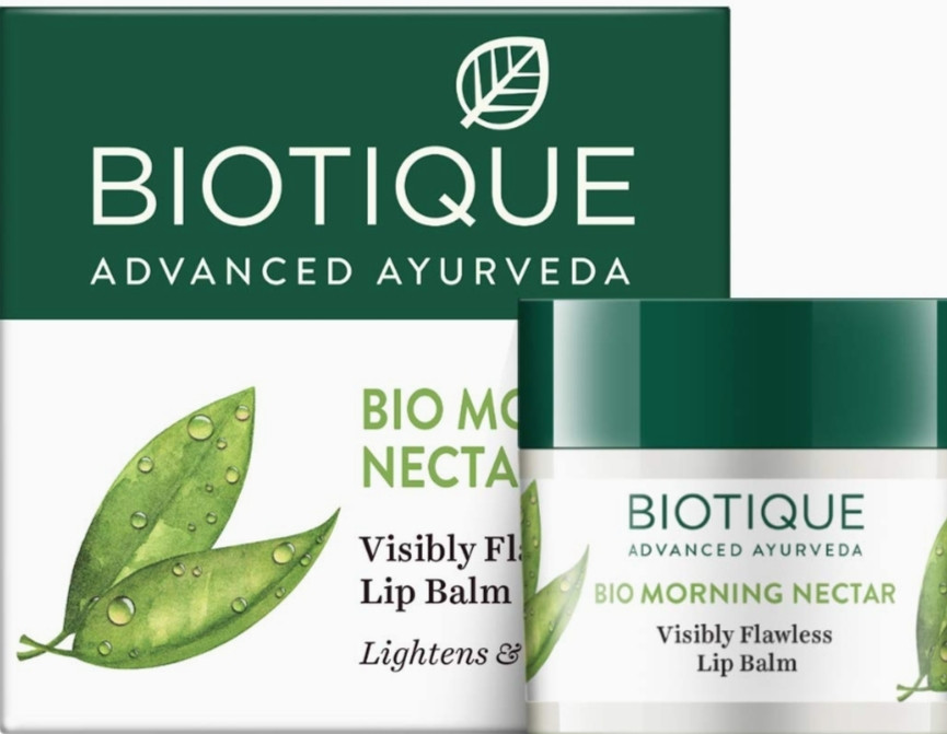 Biotique Morning Nectar Lightening Visibly Flawless Lip Balm, 12 g