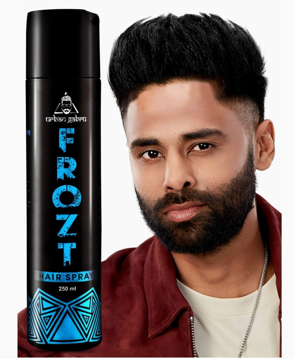 UrbanGabru Frozt Hair Setting Spray (250 ml)|Hair Styling Spray| Extreme Hold for Men| Non Sticky | Fast Drying