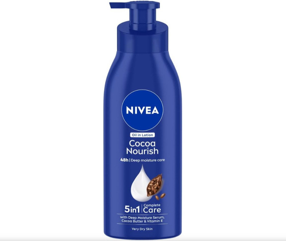 Nivea Cocoa Nourish Body Lotion Oil in lotion | Very Dry Skin | With Deep Moisture Serum, Cocoa Butter & Vitamin E