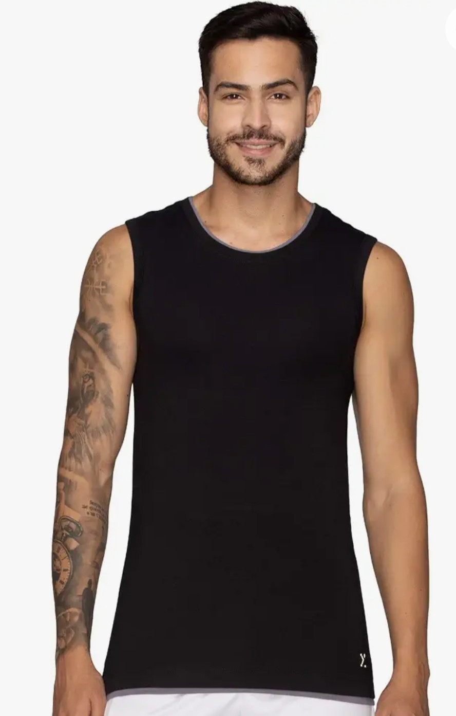 XYXX Men's Cotton Active Fit Solid Round Neck  Gym Workout Vest