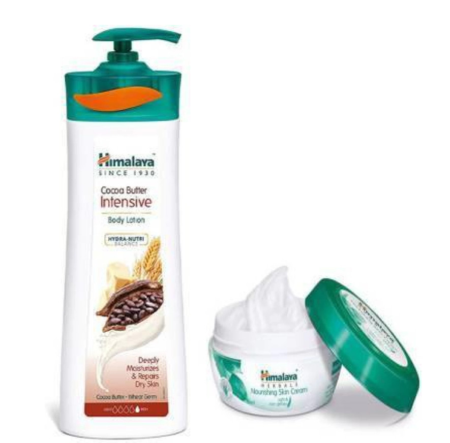 Himalaya Cocoa Butter Body Lotion (400ml) +  Nourishing Skin Cream Free(50ml)