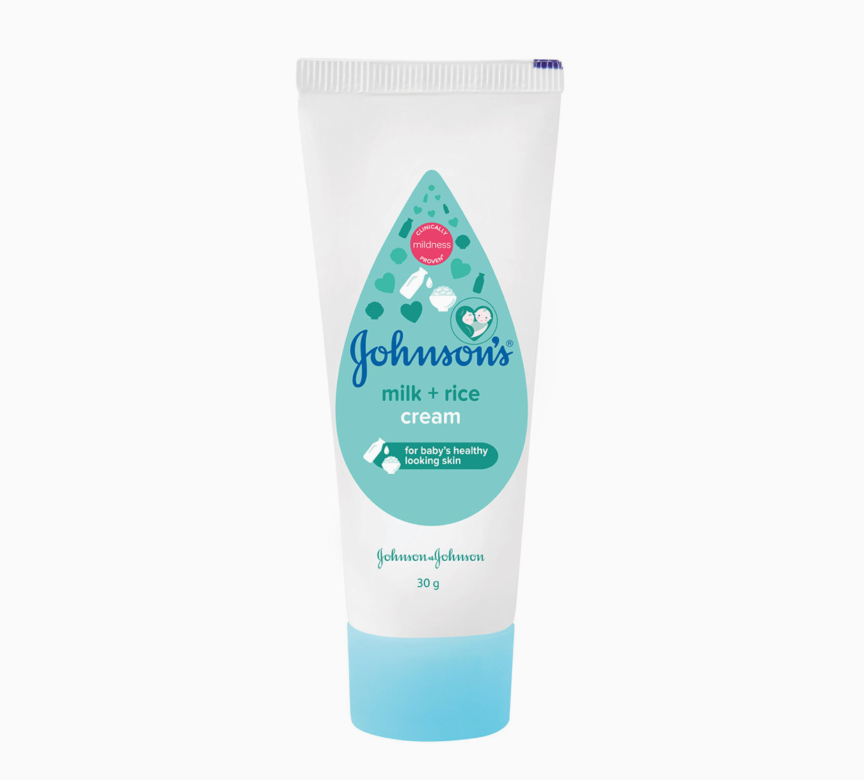 Johnson's Milk + Rice Cream, Moisturizing with Milk Extracts & Vitamin E, pH Balanced